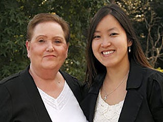 Lynn Zimmerman with her daughter.