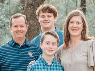 Amy Elmore and her family.