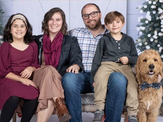 Heather Schuck and her family.