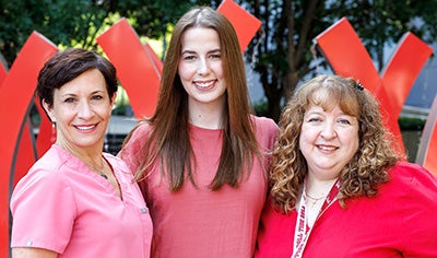 Janet Skinner, Haley Millhouse and Tracey England