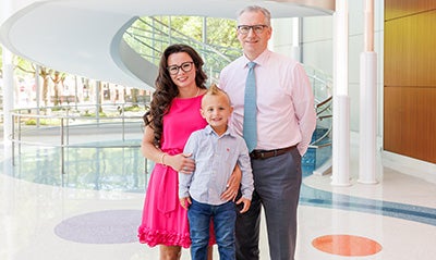 Cathryn and Lincoln Cazalas with Dr. Curtis Rozzelle