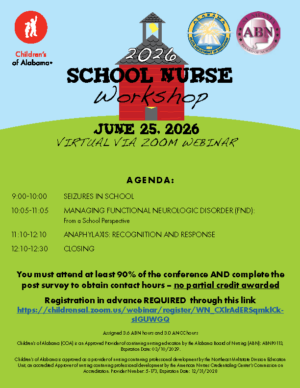 June 2026 School Nurse Workshop