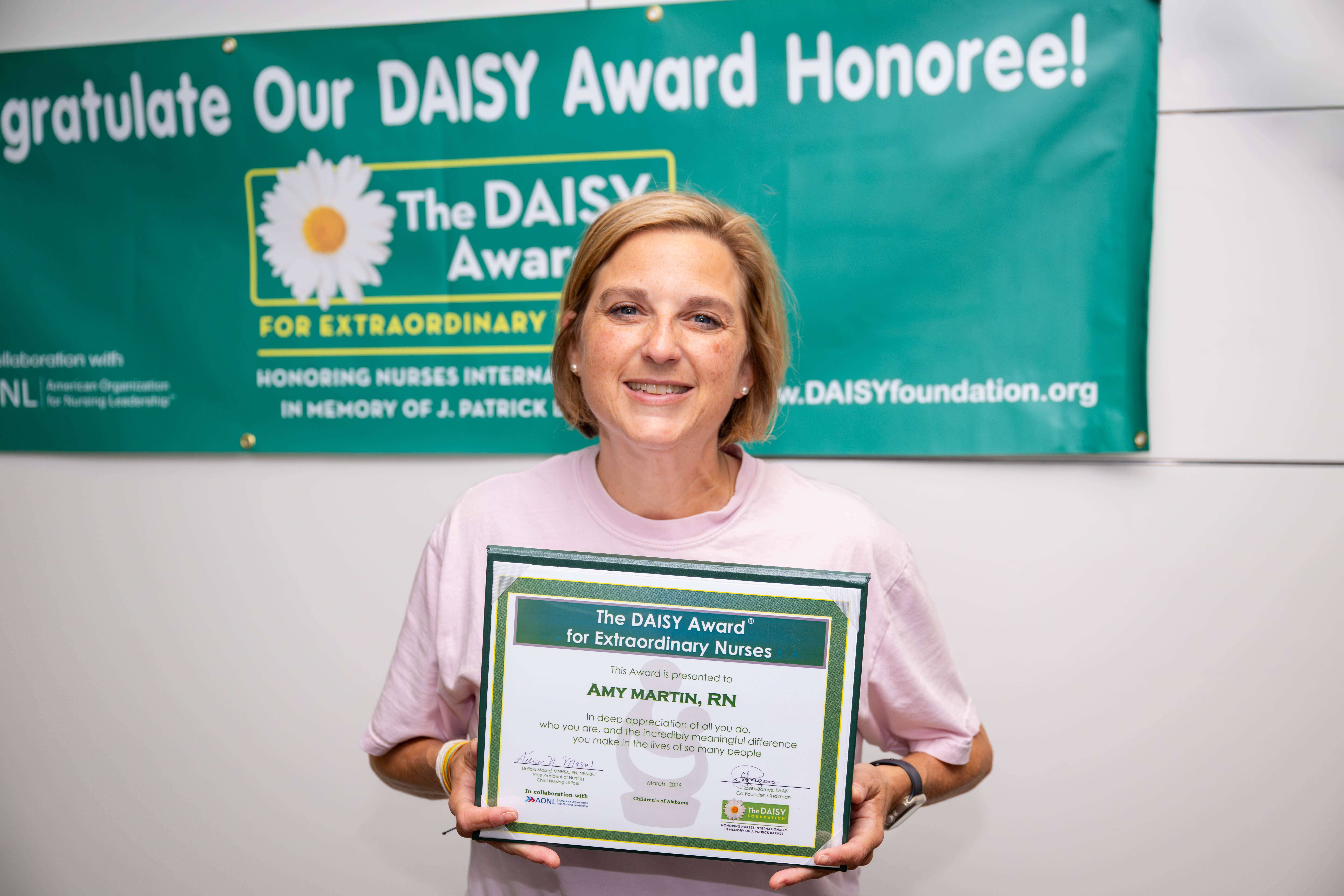 March 2026 Daisy Award Recipient - Children's of Alabama Amy Martin