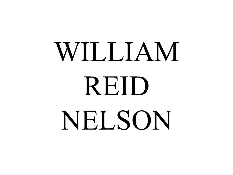 William Reid Nelson