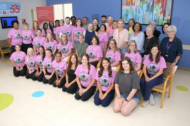 Group photo from Dr. Habeeb's retirement party.