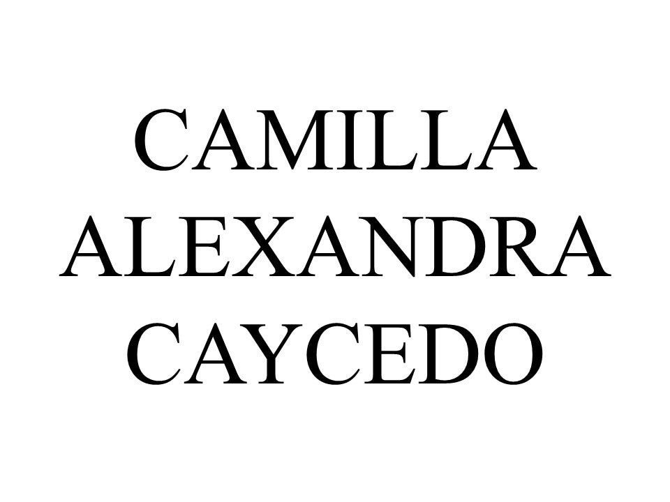 Camilla Alexandra Caycedo