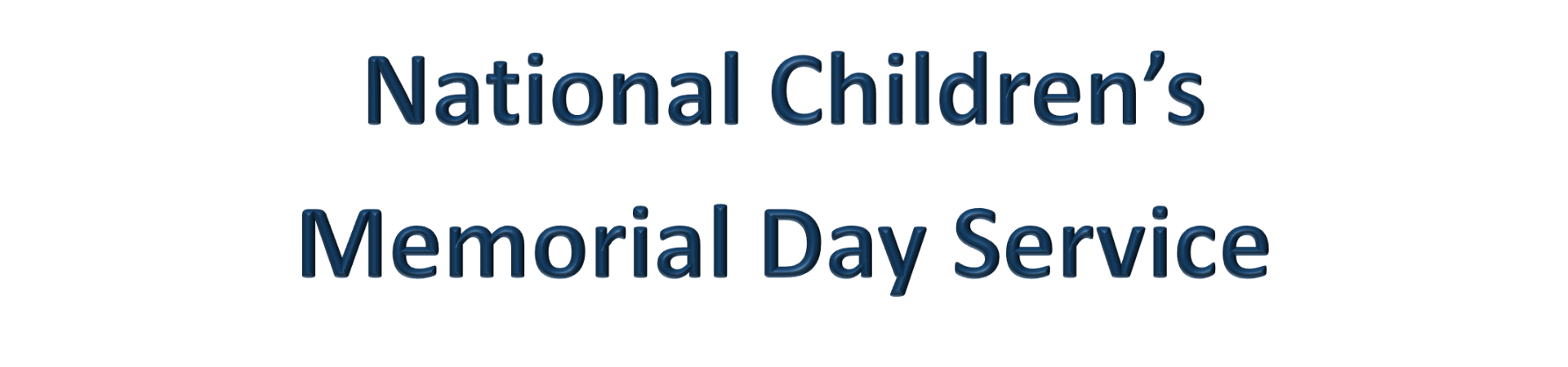 National Children's Memorial Day Service